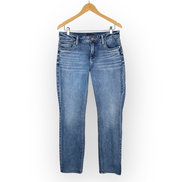 Silver Jeans Co. Women's Elyse Mid Rise Comfort Fit Straight Leg Jeans 30 x 31 - Picture 2 of 11